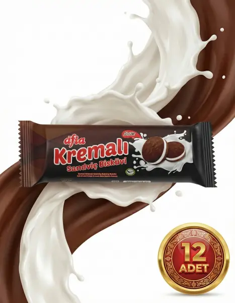 Afia Kakao Kremalı Sandviç Bisküvi 12x60 Gr - 3