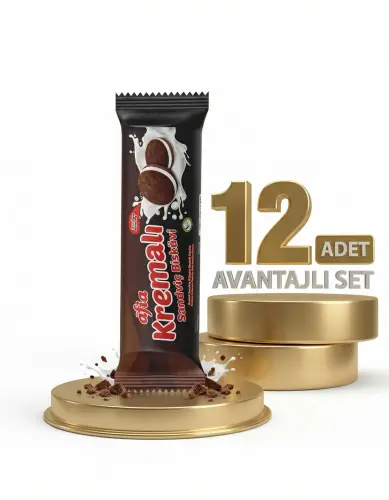 Afia Kakao Kremalı Sandviç Bisküvi 12x60 Gr - 1