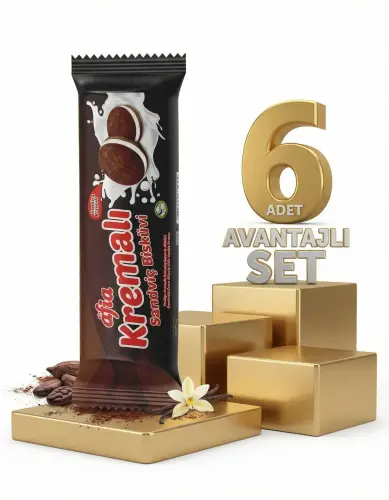Afia Kakao Kremalı Sandviç Bisküvi 6x60 Gr - AFİA
