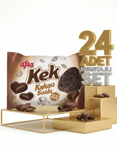 Afia Kakao Soslu Islak Kek 24x35 Gr - 1
