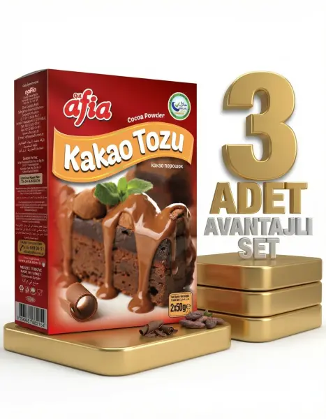 Afia Kakao Tozu 3x100 Gr - 1