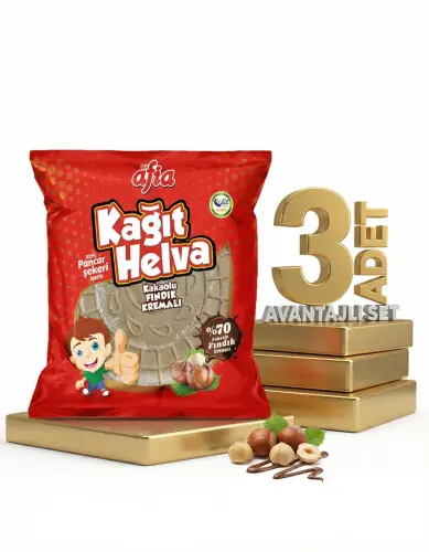 Afia Kakaolu Kağıt Helva 3x45 Gr - Afia