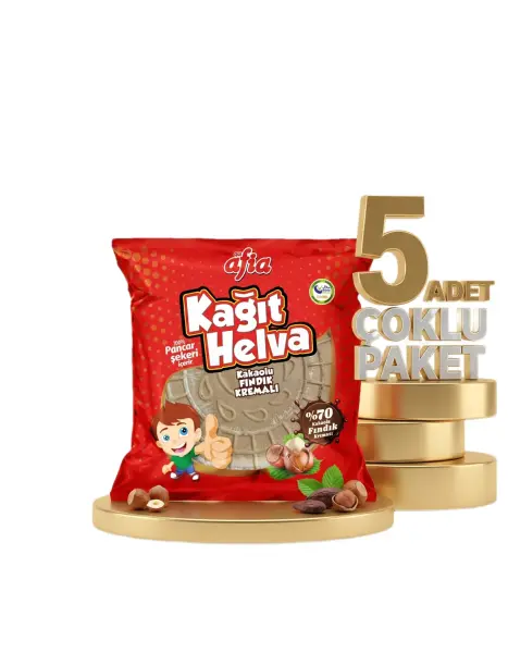 Afia Kakaolu Kağıt Helva 45 Gr 4 Alana 1 Bedava - 1