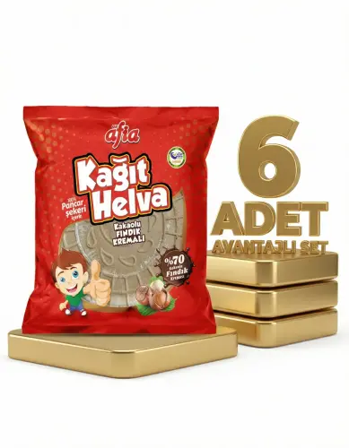 Afia Kakaolu Kağıt Helva 6x45 Gr - Afia
