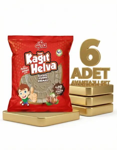 Afia Kakaolu Kağıt Helva 6x45 Gr - 1