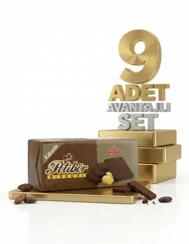 Afia Kakaolu Petibör Bisküvi 9x180 Gr - Afia