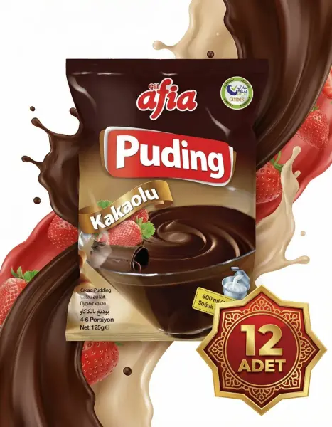 Afia Kakaolu Puding 12x125 Gr - 3