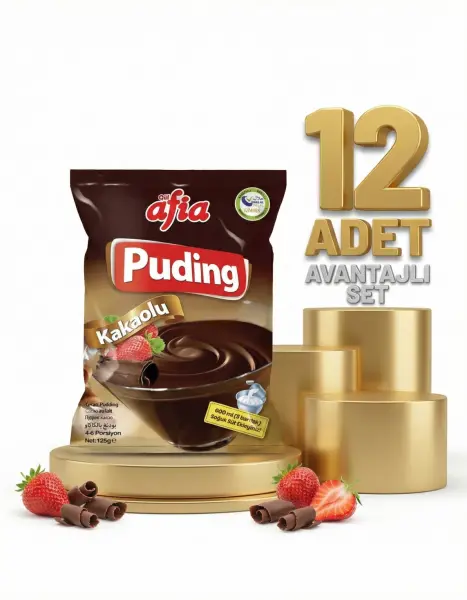 Afia Kakaolu Puding 12x125 Gr - 2