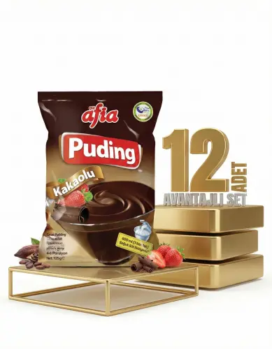 Afia Kakaolu Puding 12x125 Gr - 1