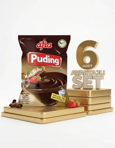 Afia Kakaolu Puding 6x125 Gr - Afia