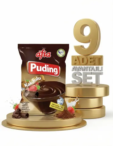 Afia Kakaolu Puding 9x125 Gr - Afia