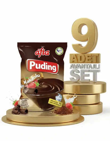 Afia Kakaolu Puding 9x125 Gr - 1