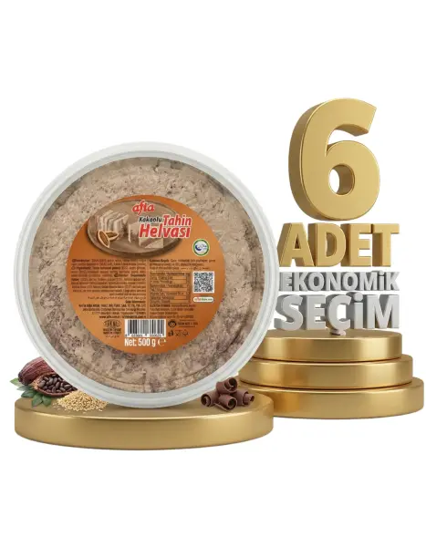Afia Kakaolu Tahin Helvası 6x500 Gr - 1