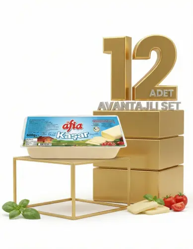 Afia Kaşar Peyniri 12x600 Gr - Afia