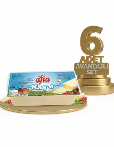 Afia Kaşar Peyniri 6x600 Gr - 1