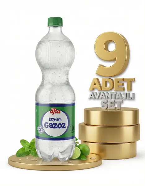 Afia Keyfim Gazoz 9x1 Lt - 1