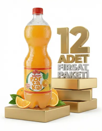 Afia Keyfim Portakallı Gazoz 12x1 Lt - 1