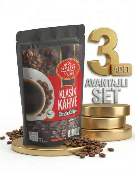 Afia Klasik Kahve 3x100 Gr - 1