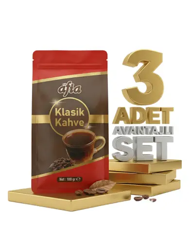 Afia Klasik Kahve 3x100 Gr - Afia