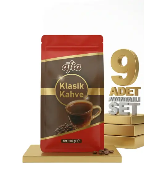 Afia Klasik Kahve 9x100 Gr - 1