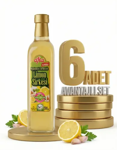 Afia Limon Sirkesi Cam Şişe 6x500 Ml - Afia