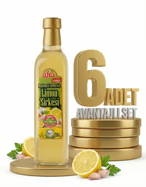 Afia Limon Sirkesi Cam Şişe 6x500 Ml - 1