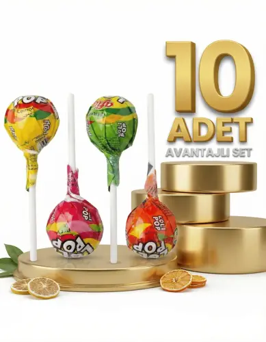 Afia Lolipop Meyve Aromalı Sert Şeker 10x10 Gr - Afia