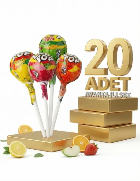 Afia Lolipop Meyve Aromalı Sert Şeker 20x10 Gr - 1