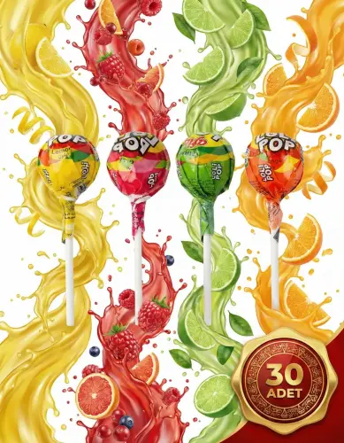 Afia Lolipop Meyve Aromalı Sert Şeker 30x10 Gr - 2