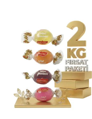 Afia Meyveli Mini Bonbon Şeker 2x1 Kg - Afia