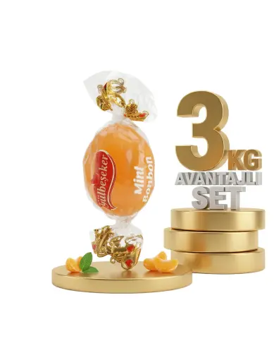 Afia Meyveli Mini Bonbon Şeker 3x1 Kg - Afia
