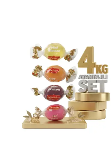 Afia Meyveli Mini Bonbon Şeker 4x1 Kg - Afia