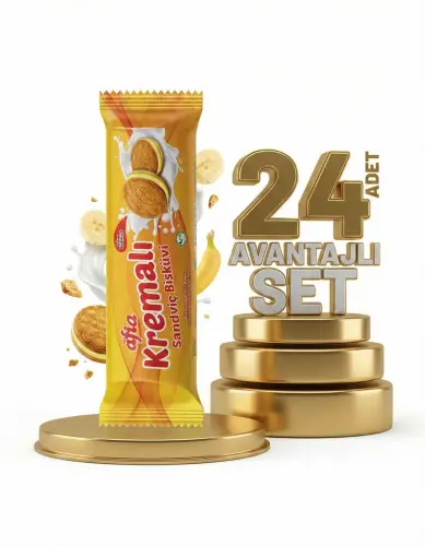 Afia Muz Kremalı Sandviç Bisküvi 24x60 Gr - 2