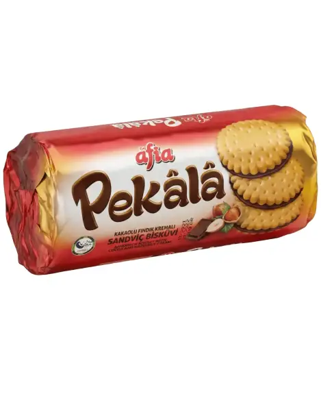Afia Pekala Kakaolu Fındık Kremalı Sandviç Bisküvi 200 Gr - 1