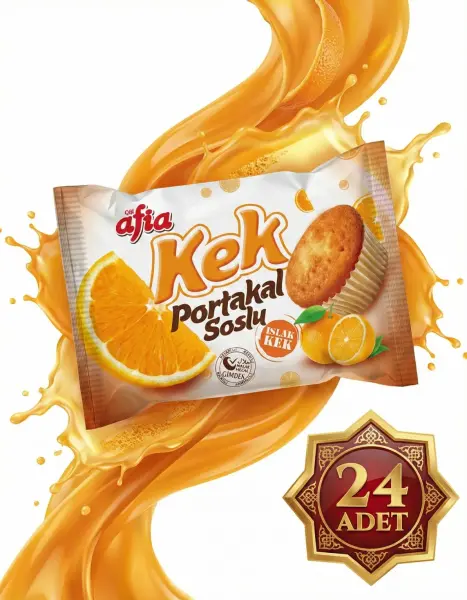 Afia Portakal Soslu Islak Kek 24x35 Gr - 2