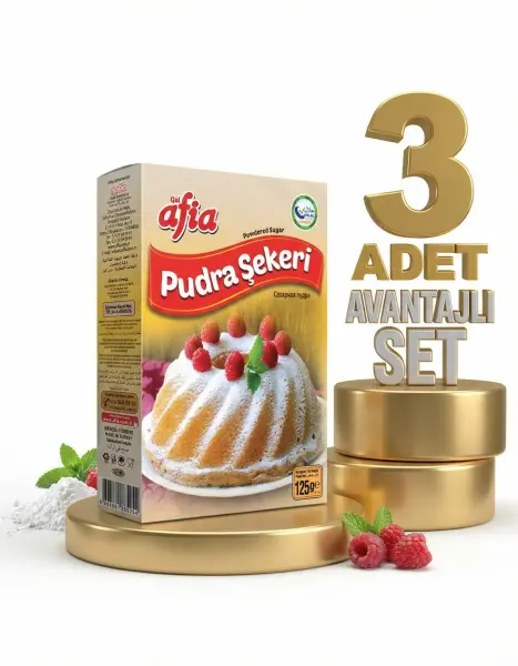 Afia Pudra Şekeri 3x125 Gr - 1