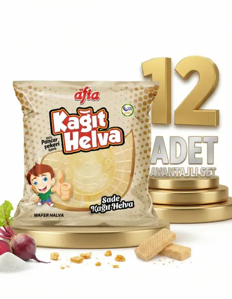 Afia Sade Kağıt Helva 12x45 Gr - 1