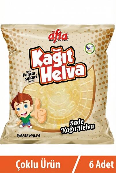 Afia Sade Kağıt Helva 6x45 Gr - 1