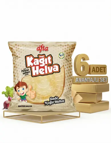 Afia Sade Kağıt Helva 6x45 Gr - 1
