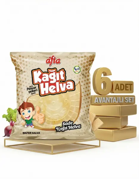 Afia Sade Kağıt Helva 6x45 Gr - 1
