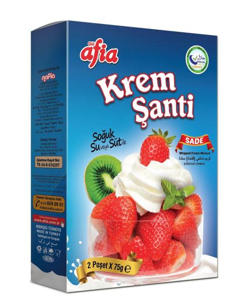 Afia Sade Krem Şanti 2*75 Gr - 1