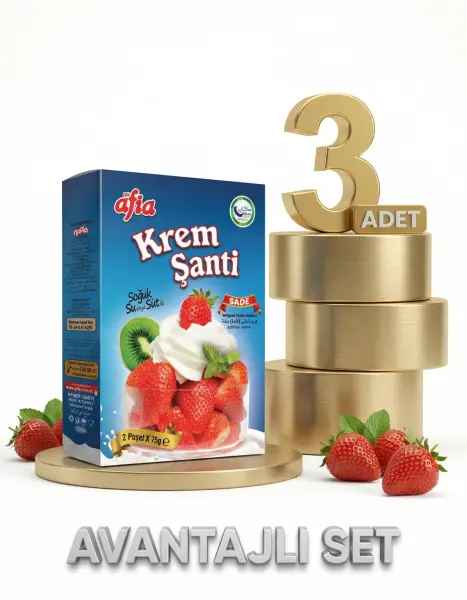 Afia Sade Krem Şanti 3x150 Gr - 1
