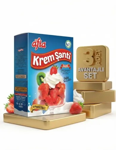 Afia Sade Krem Şanti 3x75 Gr(225 Gr) x 3 - Afia