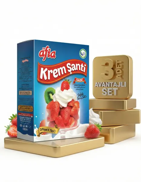 Afia Sade Krem Şanti 3x75 Gr(225 Gr) x 3 - 1