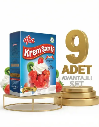 Afia Sade Krem Şanti 3x75 Gr(225 Gr) x 9 - Afia