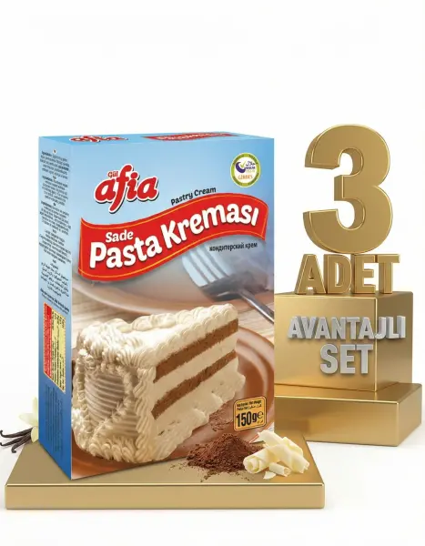 Afia Sade Pasta Kreması 3x150 Gr - 1