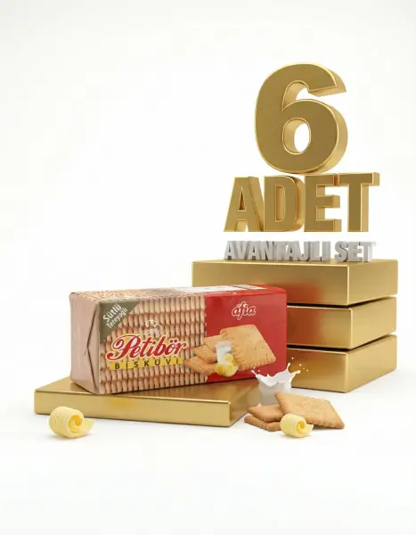 Afia Sade Petibör Bisküvi 6x180 Gr - 1