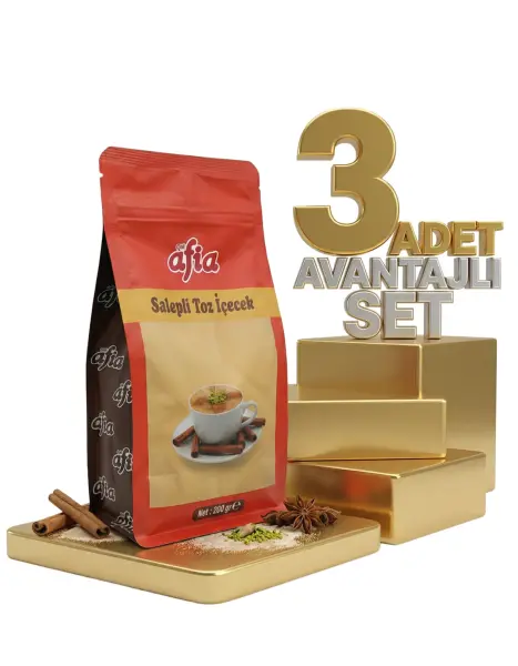 Afia Salepli Toz İçecek 3x200 Gr - 1
