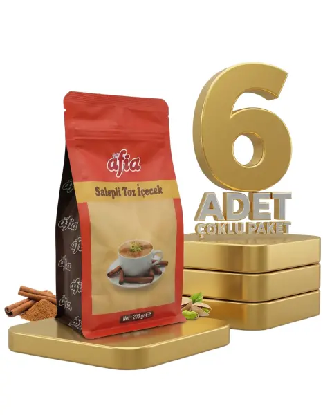 Afia Salepli Toz İçecek 6x200 Gr - 1