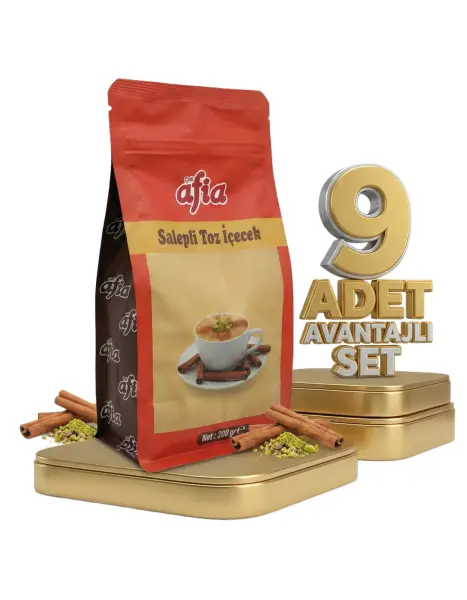 Afia Salepli Toz İçecek 9x200 Gr - 1
